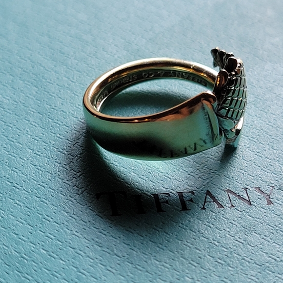 Tiffany & Company Pineapple Spoon Ring in Gold Vermeil #43 - Picture 7 of 16